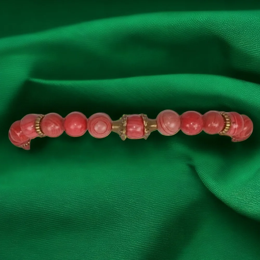HP🎉🎉 Red Jasper Mala Bracelet Warm Earth Tone Rust Unisex Eclectic Grandpa Y2k
